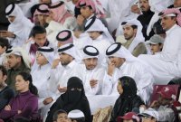 Fussball AFC Asian Cup 2011 Eroeffnungsspiel:  Katar - Uzbekistan / ZUSCHAUER