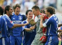 Fussball Ligapokal: Schalke - Leverkusen