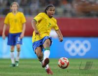 FUSSBALL  Olympia 2008   Viertelfinale  Maenner   Brasilien - Kamerun