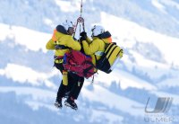 Ski Alpin Kitzbuehel 2016; Abfahrt Training Sturz Florian Scheiber (AUT)