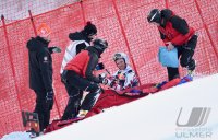 Ski Alpin Kitzbuehel 2016; Abfahrt Training Sturz Florian Scheiber (AUT)