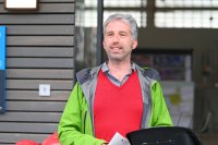 Oberbuergermeister Palmer nimmt die Radgarage am Tuebinger Hauptbahnhof in Betrieb