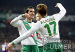 Fussball UCL, Bremen - Anderlecht, Jubel n. 3:1