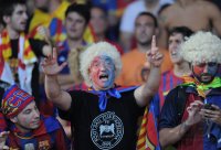 Fussball UEFA SUPER CUP 2011: Fans FC Barcelona