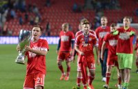 Fussball Supercup Finale 2013: JUBEL Supercupsieger FC Bayern Muenchen