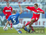 Fussball 1. Bundesliga: Bochum - Stuttgart, Zweikampf