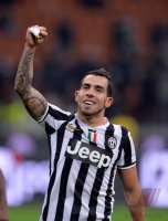 FUSSBALL SERIE A 2013/2014: JUBEL Carlos Tevez (Juventus Turin)