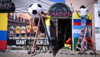 Fussball FIFA WM 2026; Schmuckbild Vorbreitungen Public Viewing in New Jersey