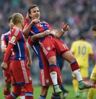 Fussball 1. Bundesliga Saison 14/15: FC Bayern Muenchen - TSG 1899 Hoffenheim