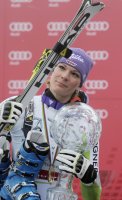 SKI Weltcup FINALE Damen :   Gesamtweltcupsiegerin Maria RIESCH (GER)