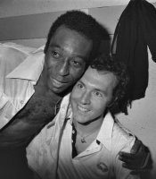 Fussball Pele, Beckenbauer (Cosmos New York)