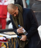Fussball 1. Bundesliga Saison 14/15: Trainer Pep Guardiola (FC Bayern Muenchen)