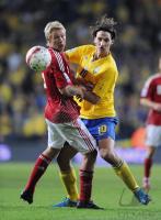 Fussball WM  2010  Qualifikation:  Daenemark - Schweden