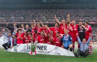 FUSSBALL CHAMPIONSLEAGUE FINALE 2000/2001:  JUBEL FC Bayern Muenchen