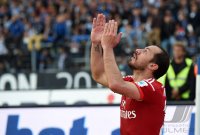 Fussball, 1. Bundesliga  Saison 2014/2015 Relegation: Karlsruher SC - Hamburger SV