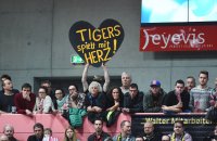 Basketball 1. Bundesliga 14/15 Hauptrunde:  Walter Tigers Tuebingen - Eisbaeren Bremerhaven