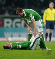 Fussball, 1. Bundesliga  Saison 2014/2015: SV Werder Bremen - Hannover 96
