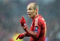 Fussball CHL  Saison 2011/2012:  Arjen Robben (FC Bayern Muenchen)