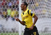 Fussball DFB Pokal 1. Runde 14/15: JUBEL Pierre-Emerick Aubameyang (Borussia Dortmund)