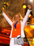 Olympische Winterspiele 2002  Rodeln Damen Siegerehrung