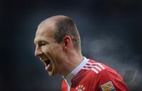 Fussball 1. Bundesliga  09/10  JUBEL ROBBEN (FC Bayerb Muenchen)