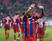 Fussball 1. Bundesliga Saison 14/15: JUBEL David Alaba (FC Bayern Muenchen)