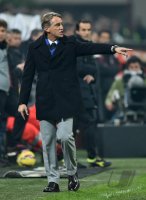 Fussball International Serie A 14/15: Trainer Roberto Mancini (Inter Mailand)