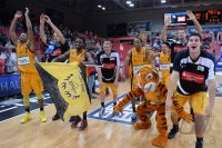 Basketball 1. Bundesliga 13/14:  Walter Tigers Tuebingen - Mitteldeutscher BC