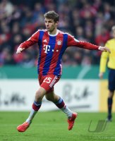 Fussball DFB Pokal Achtelfinale 14/15: Thomas Mueller (FC Bayern Muenchen)