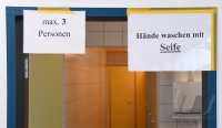 Schule: Realschule im Kreuzerfeld Rottenburg (Kreis Tuebingen) bereitet die Wiedereroeffnung der Schule vor