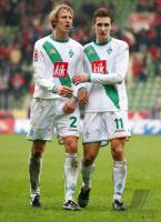 Fussball 1. Bundesliga: Leverkusen - Bremen, enttaeuschung bei Bremen