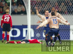 Fussball UCL: Leverkusen - Barcelona,  Jubel und enttaeuschung