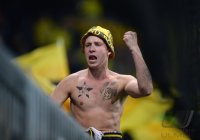 Fussball DFB Pokal 2. Runde 13/14 : Ultra Fan (Borussia Dortmund)