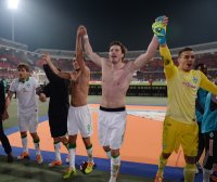 Fussball 1. Bundesliga 13/14:  JUBEL SV Werder Bremen