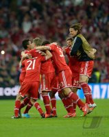 Fussball Champions League Finale 2013:  SCHLUSSJUBEL FC Bayern Muenchen