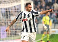FUSSBALL SERIE A:  Jubel Simone Pepe (Juventus Turin)