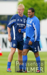 Fussball 1. Bundesliga: Training Schalke 04, AILTON und HANKE