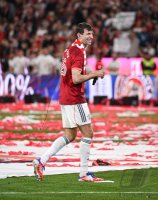 Fussball 1. Bundesliga 24/25: FC Bayern Muenchen feiert die 34. Deutschen Meisterschaft
