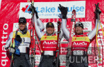 SKI   Weltcup  Super G  Mnner Siegerehrung