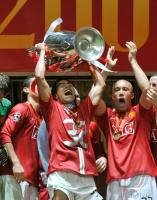 Fussball CHL  FINALE 2008 JUBEL Mancherster United