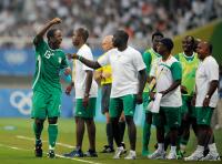 FUSSBALL  Olympia 2008   Halbfinale  Maenner   Nigeria - Belgien