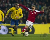 FUSSBALL INTERNATIONALES TESTSPIEL: Daenemark - Schweden