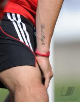 Fussball 1. Bundesliga: Tattoo am Unterarm von Diego Contento (FCB)
