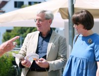 Politik, Wahlkampf CDU; Dr. Norbert Roettgen und Annette Widmann - Mauz