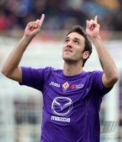 FUSSBALL SERIE A:  Jubel Gonzalo Rodriguez (AC Florenz)
