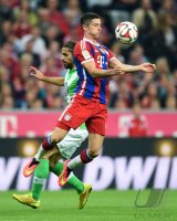 Fussball 1. Bundesliga Saison 14/15: FC Bayern Muenchen - VfL Wolfsburg