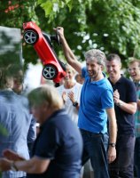 AMW Bobby Car Race , Auftakt zum 3. Mey Generalbau Triathlon Tuebingen 2017