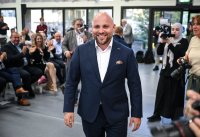Streitgespraech OB Boris Palmer und AfD Landesvorsitzender Markus Frohnmaier in Tuebingen