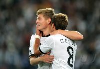 Fussball International  Testspiel: JUBEL nach dem TOR, Toni KROOS, Mario GOETZE (v. li., Deutschland)