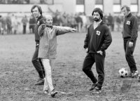 Fussball Beckenbauer, Cramer, Mueller  (FC Bayern)